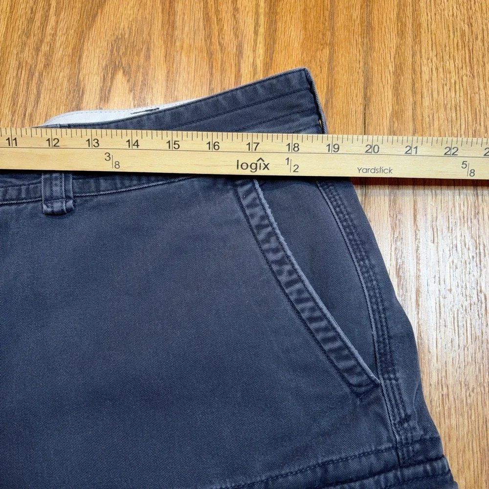 Polo Ralph Lauren Cargo Shorts Mens 38 Navy Blue Classic Chino Flat Front
